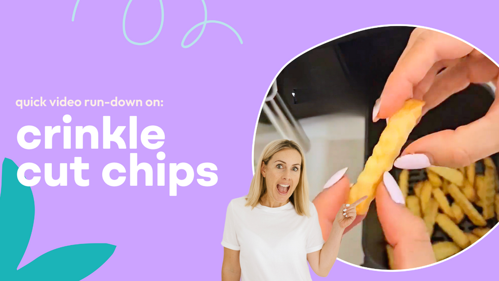 crinkle cut chips using a crinkle cutter | quick video run-down