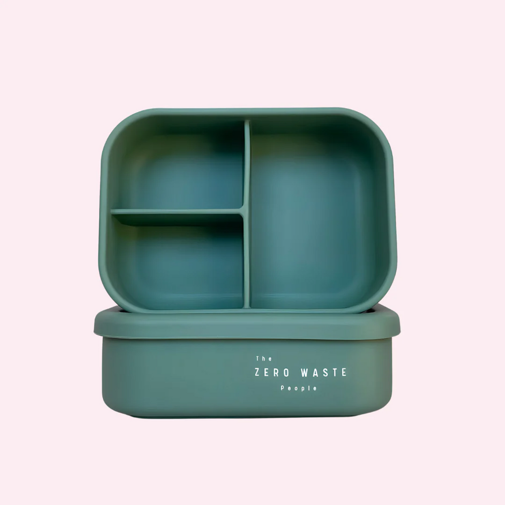 The Zero Waste People Silicone Lunchbox - Aqua – BabyBento