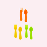 Lunch Punch Fork and Spoon Set - Brights