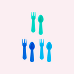 Lunch Punch Fork and Spoon Set - Burst