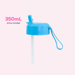 MontiiCo Sipper Lid + Straw 350mL - Coastal