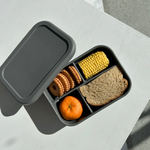 The Zero Waste People 4 Grid Lunchbox - Charcoal