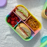 The Zero Waste People 4 Grid Lunchbox - Rainbow