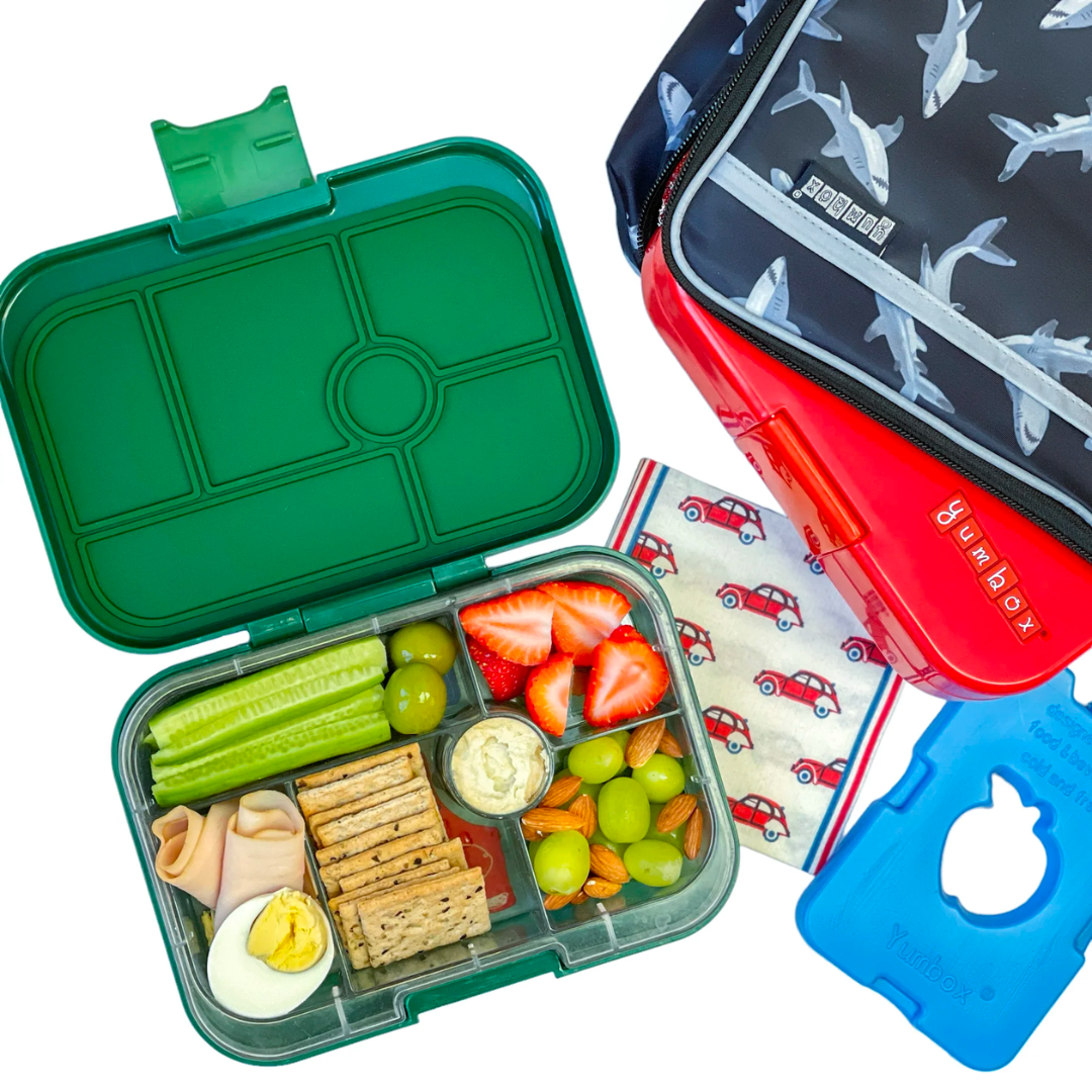 Yumbox Silicone Mini Bento Set of 6 in Pink & Aqua