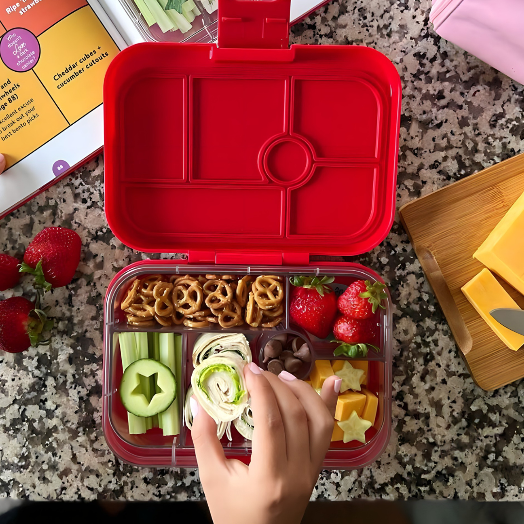 Leakproof Bento Box for Kids - Yumbox Original Roar Red