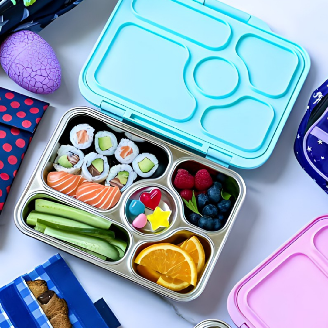 Leakproof Bento Box for Kids - Yumbox Original Surf Blue