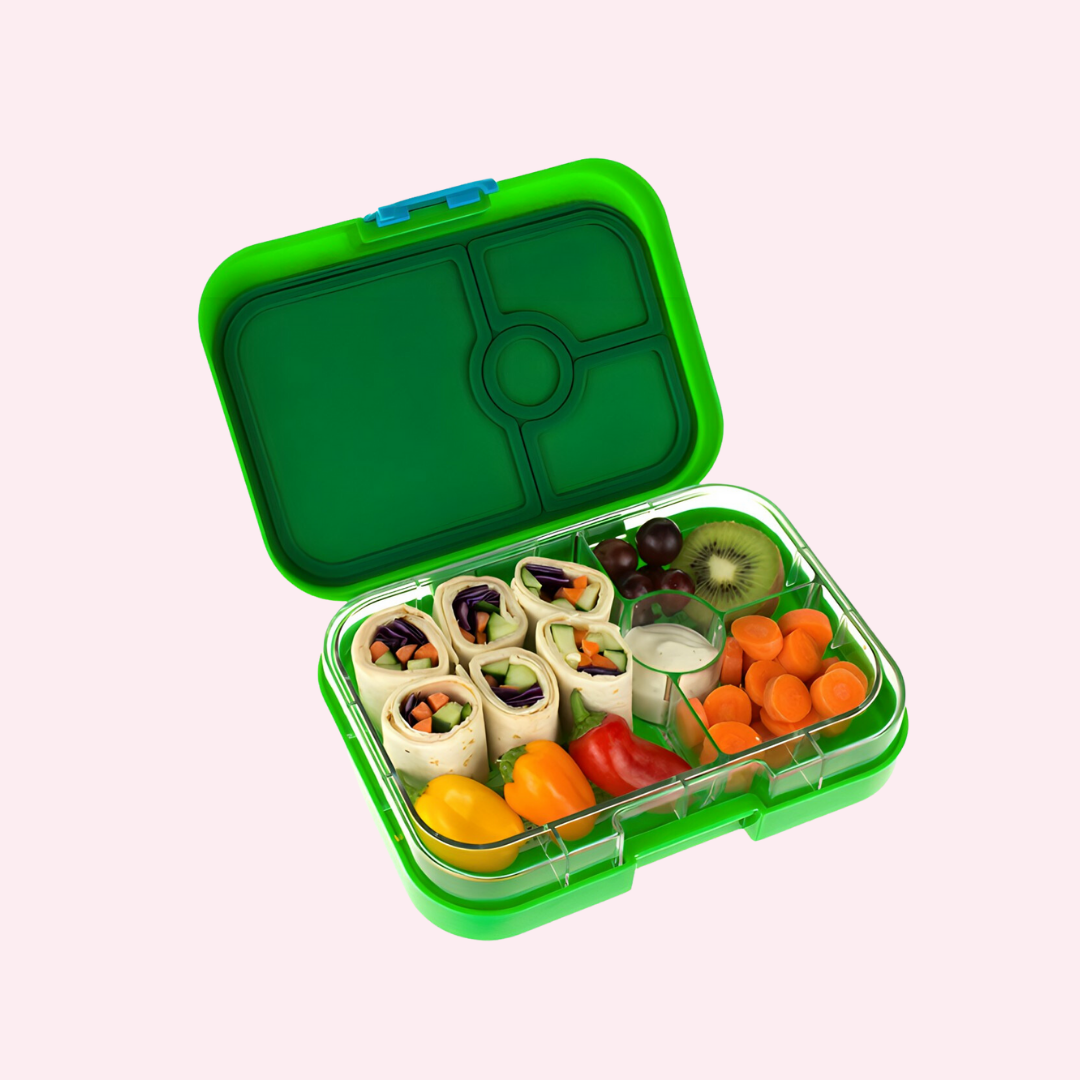 Leakproof Yumbox Tapas Bento Lunch Box - 5 Compartment - True Blue with  Groovy Tray