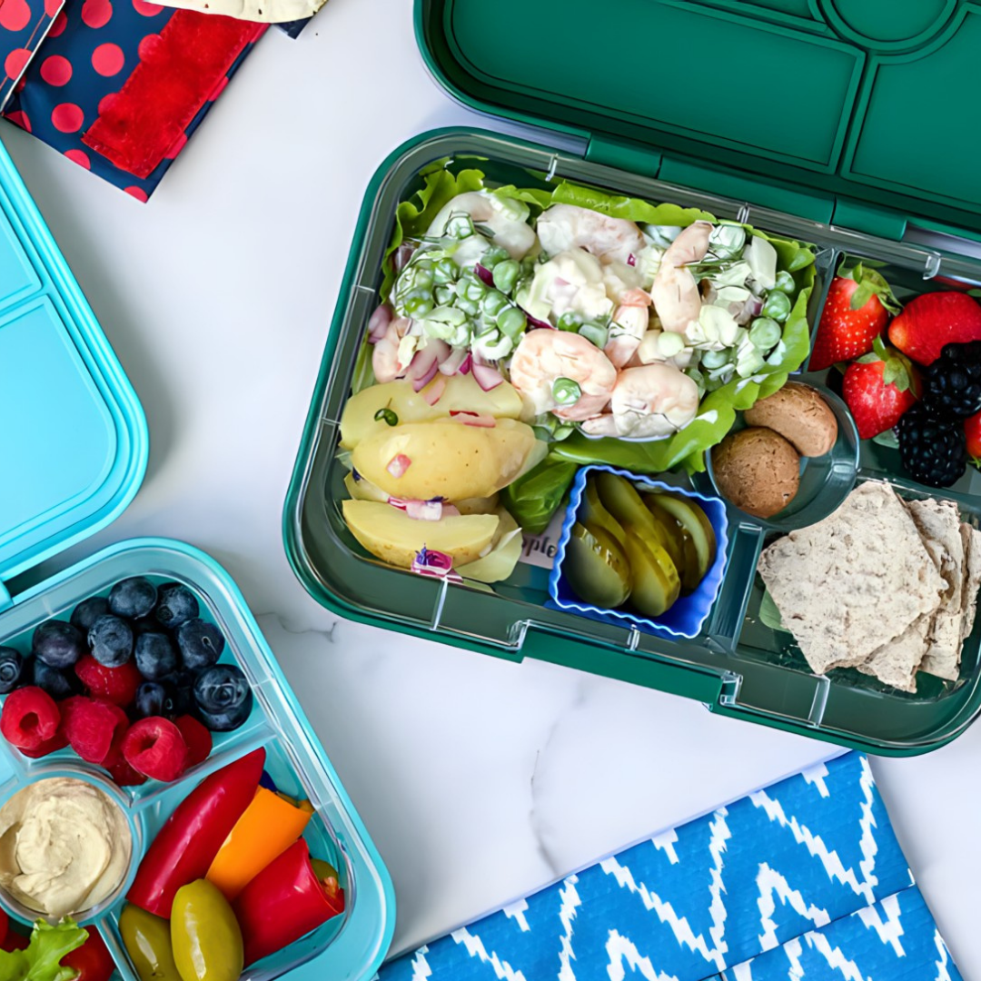 YumBox Tapas Bento Box 4 Compartments Sunburst Yellow