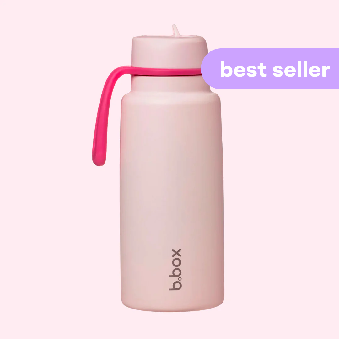 B.box Insulated Flip Top Drink Bottle - 1L – Pink Paradise – Lunchbox Mini