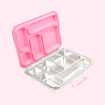 ecococoon 5 Compartment Stainless Steel Bento Box - Pink Rose